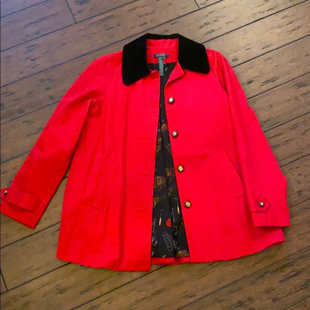 Red, medium, Ralph Lauren lined jacket